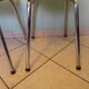 Lot of 2 chairs in red formica with tubing 60s