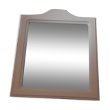Beige plastic framed mirror