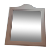 Beige plastic framed mirror