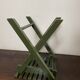 Tabouret de pêche à lattes vintage