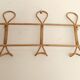 Wall-mounted coat rack imitation wicker