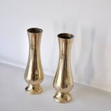 pair of brass vases