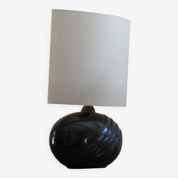 70's ceramic lamp, draped effect base