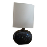 70's ceramic lamp, draped effect base