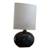 70's ceramic lamp, draped effect base