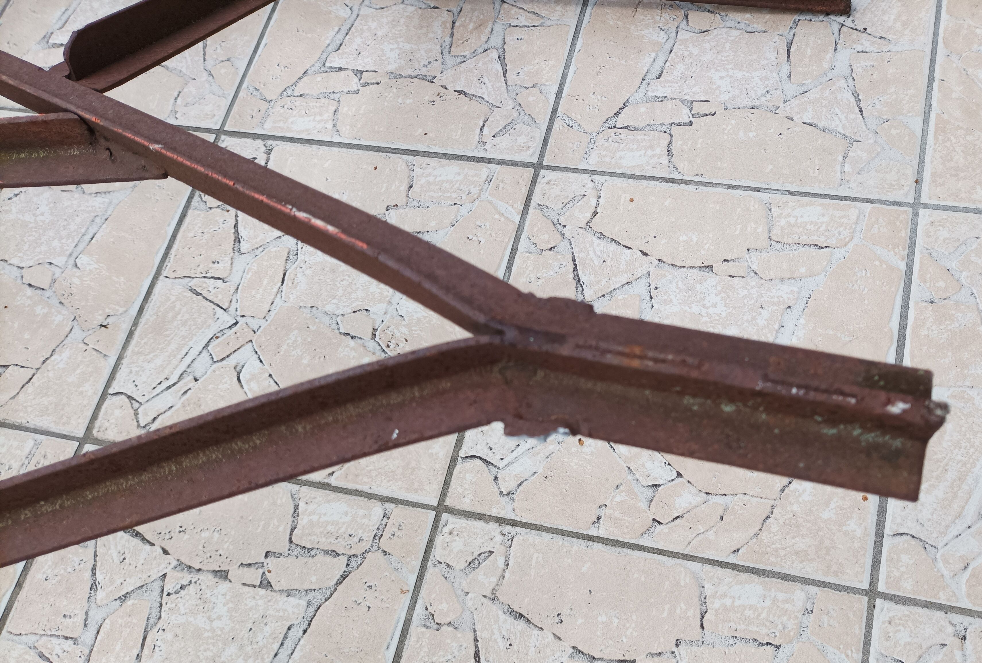 Old wrought iron canopy