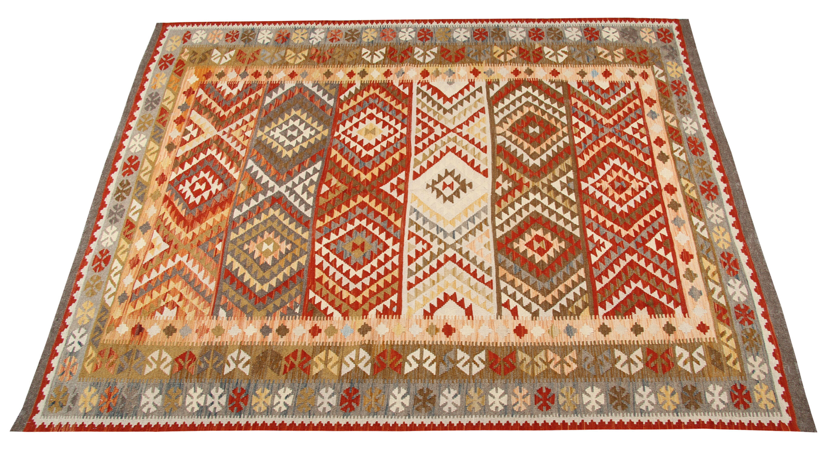 Tapis Kilim tissé à la main 195x249cm