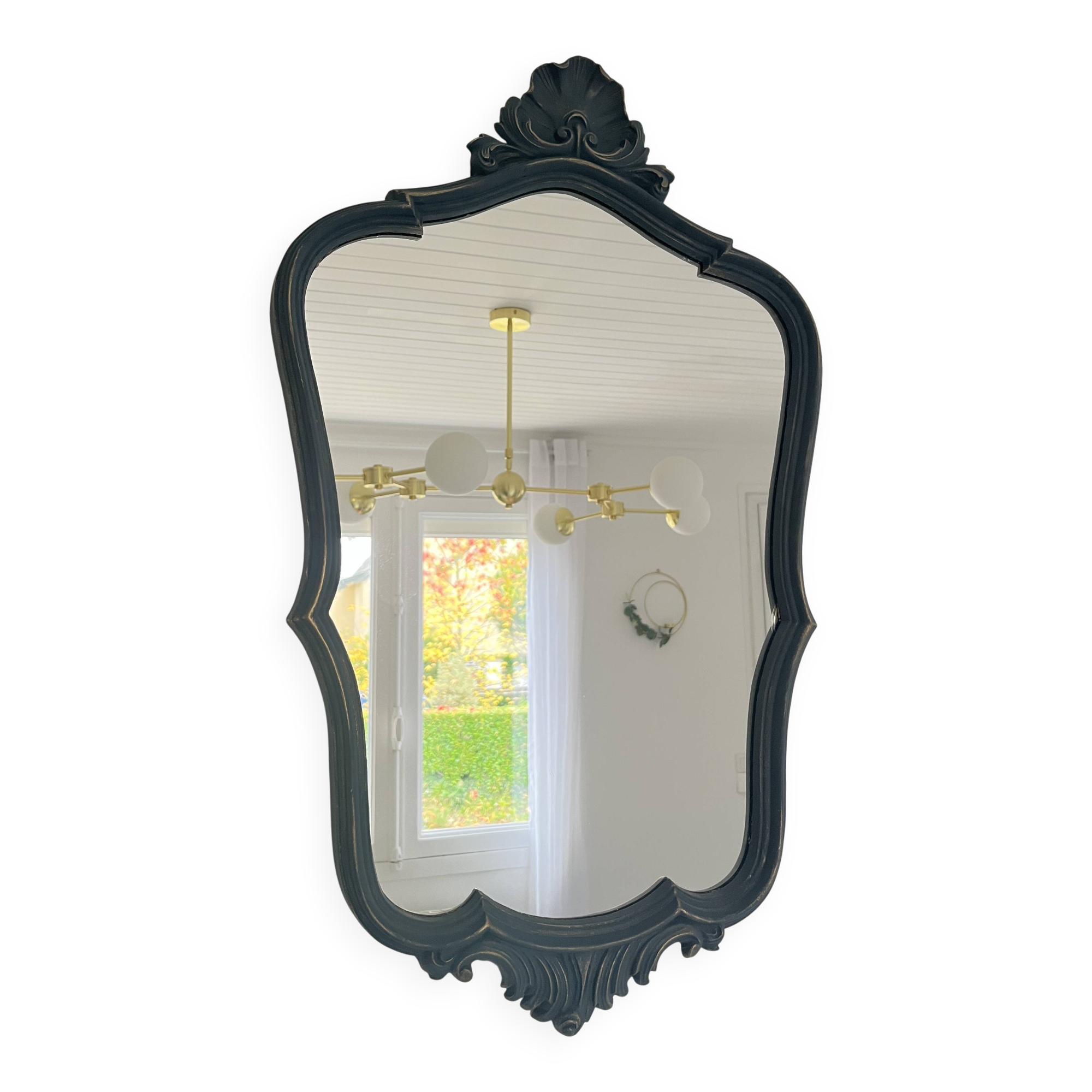 Antique mirror in Louis XV rococo style