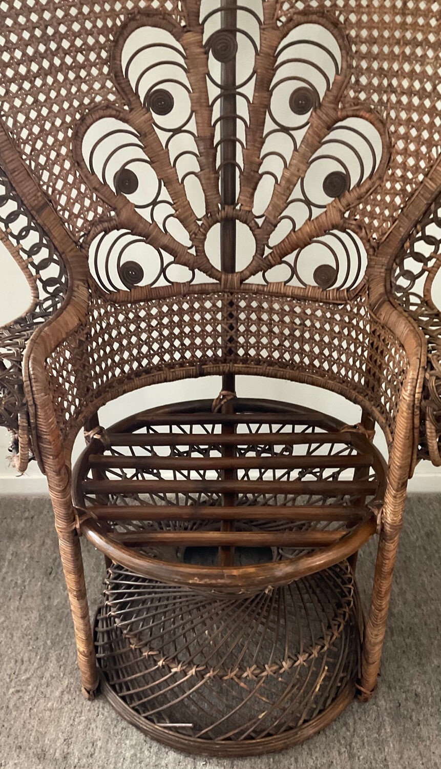 Fauteuil Paon Emmanuelle des années 60