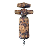 Old wooden corkscrew