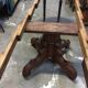 Table round central leg extensions oak end 19 th
