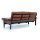 Vintage 3-seater leather sofa from the 60s