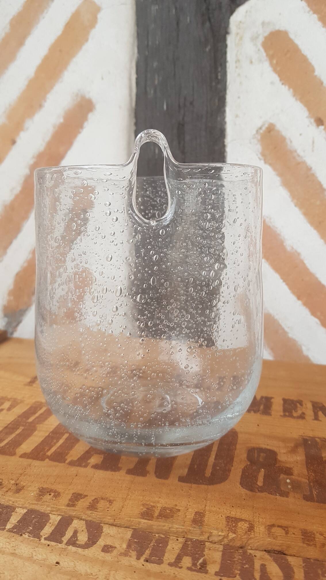 Bubble glass terrarium vase