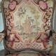 Louis XV armchair in carved walnut, needlepoint tapestry, 18th century