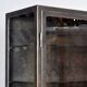 Polished iron medical cabinet, 1930s
