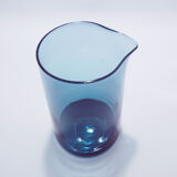 Scandinavian blue glass pitcher