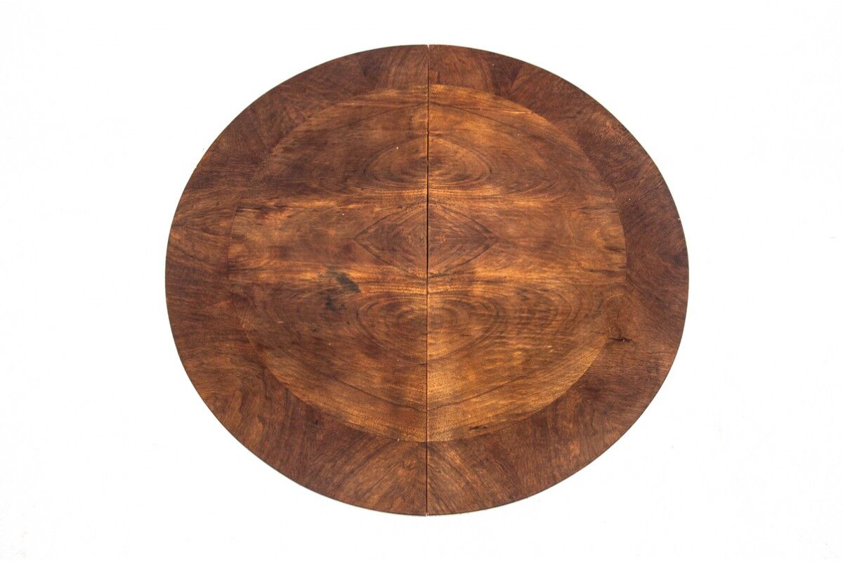 Art deco extendable table, poland, 1930s