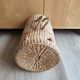 Vintage raffia wicker basket bowling bag
