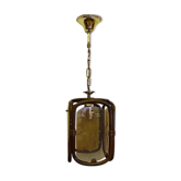 Suspension rotin vintage 60