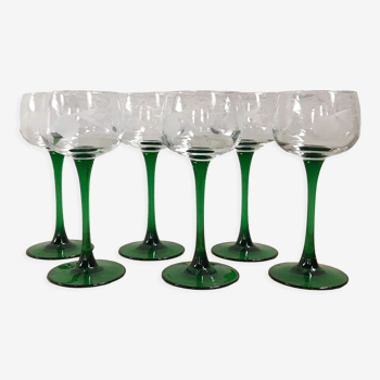 Set of 6 Alsace wine glasses