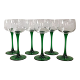 Set of 6 Alsace wine glasses
