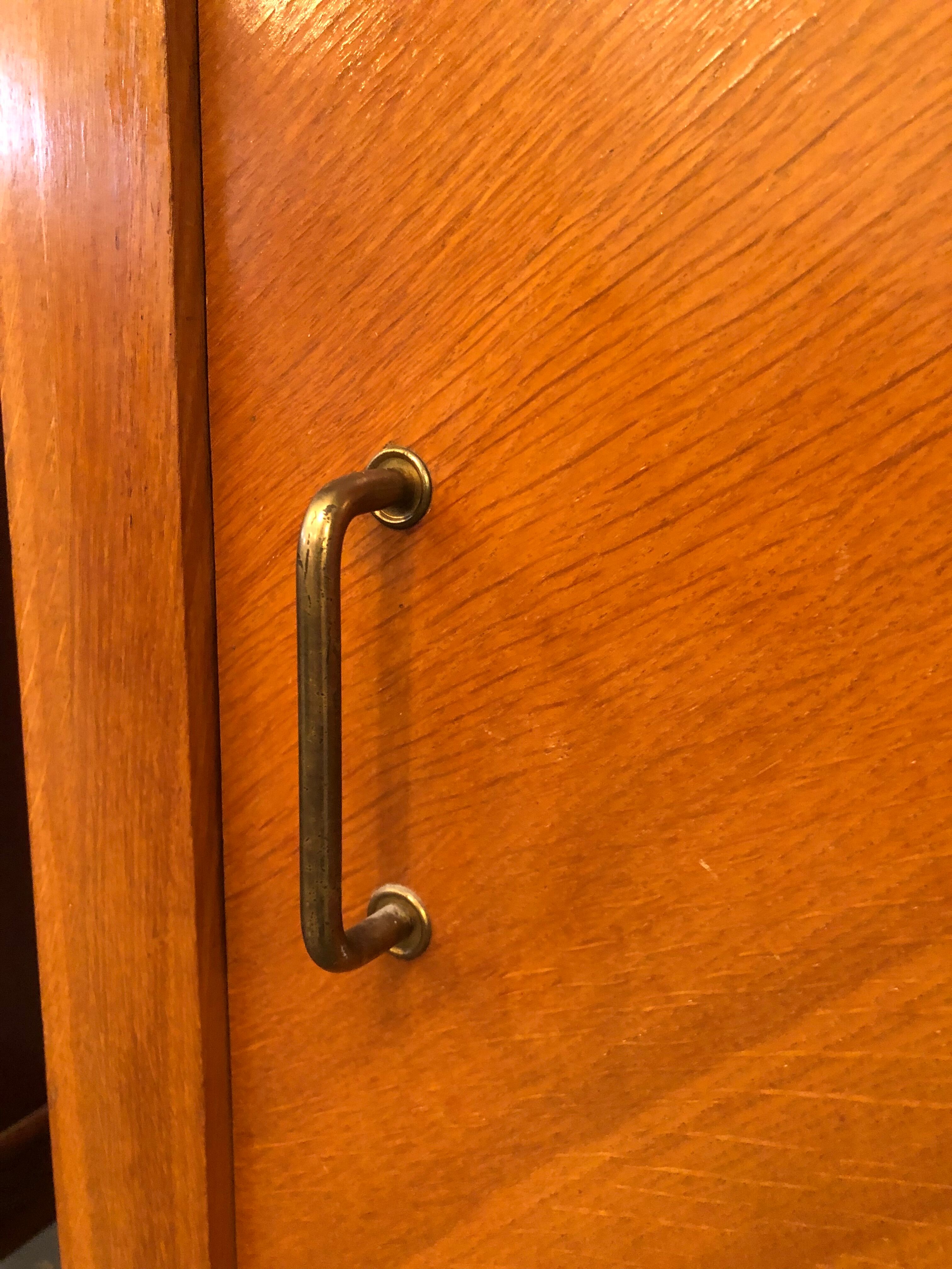 Vintage bookcase feet compass