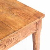 Farmhouse table with two large drawers. Oak wood. France, 1940s-50s