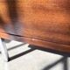 Commode teck poignées cuir 1960