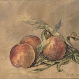 Pastel 1900, still life and glass frame