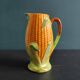 Vintage water jug in the shape of a corncob, Staffordshire