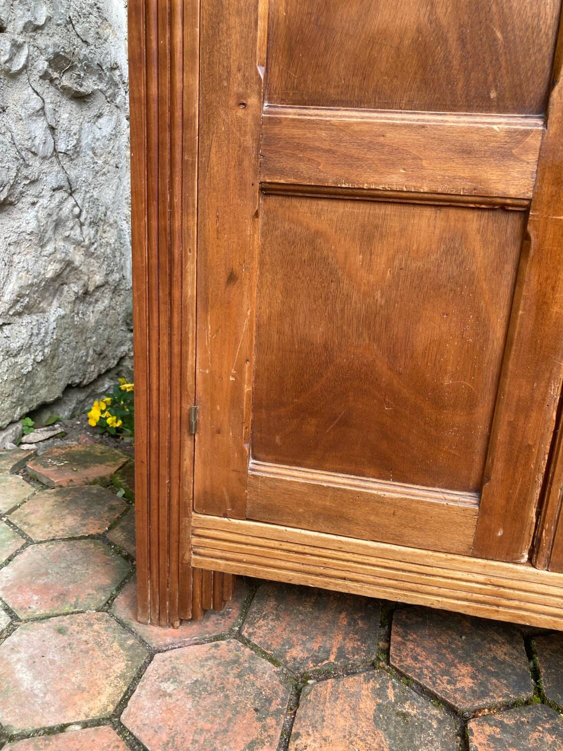 Small antique wardrobe in Art Deco style