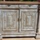 Antique low cabinet two doors two drawers in solid wood