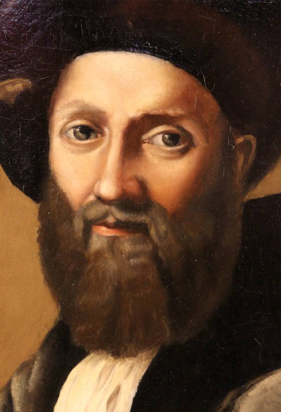 Jules Toulot XIX century. Portrait after Raphael. Oil on canvas dated 1880.