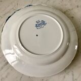 set of dessert plates in K&G Lunéville Iron Earth model "Angèle" late 19th century