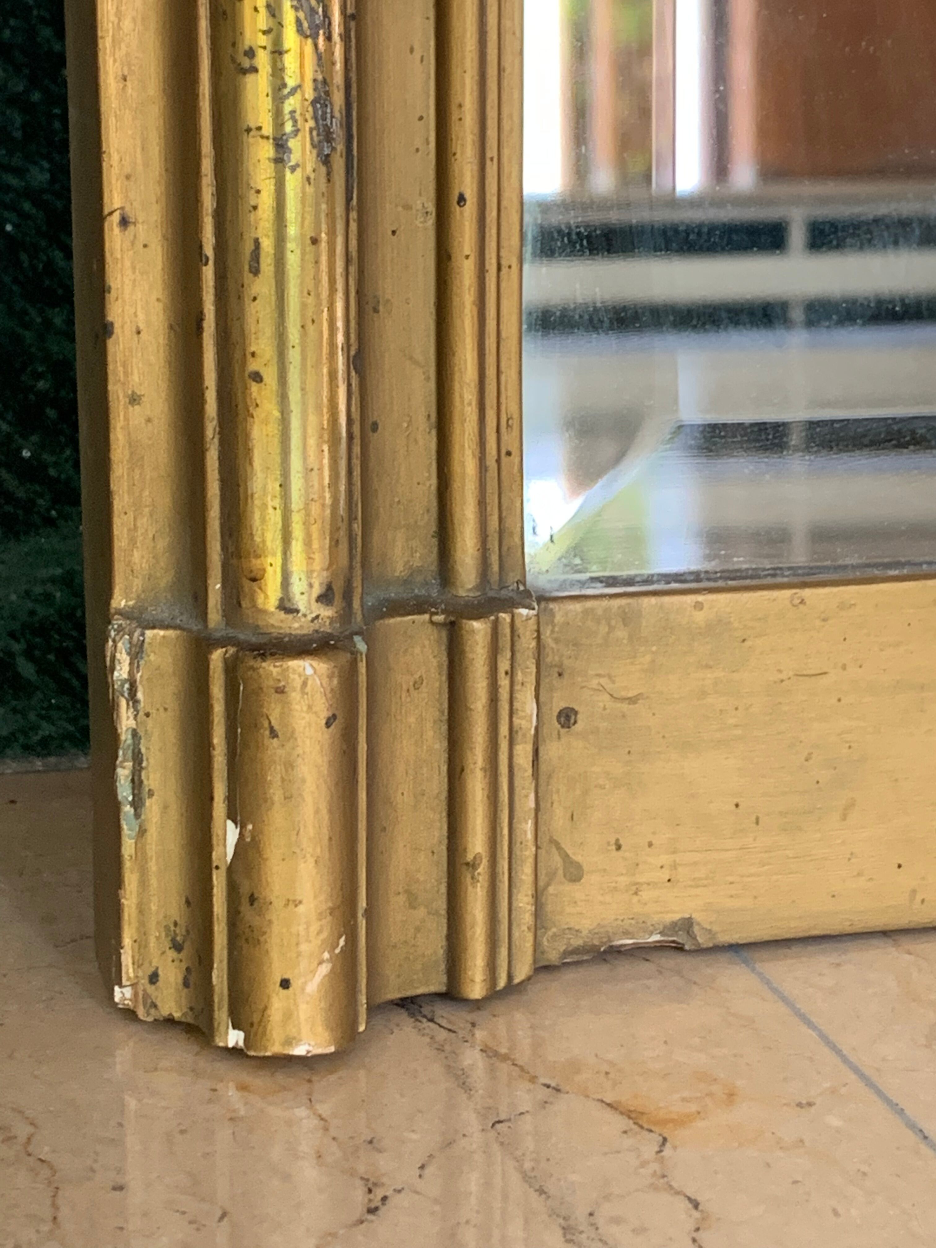 0ld mirror louis philippe gilded nineteenth century - 114x67cm