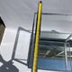 Romeo Rega Chrome 1970s Square Drinks Bar Cart Trolley Table Glass Mirror