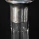 Carafe with antique glass liquor with diamond cap cut crystal silver frame