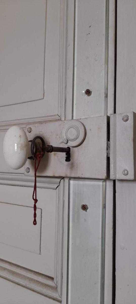 Old carpenter's interior door