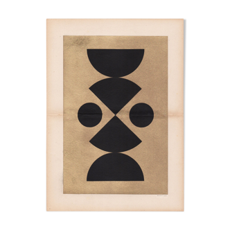 Collage on old paper • C465 • signed Eawy