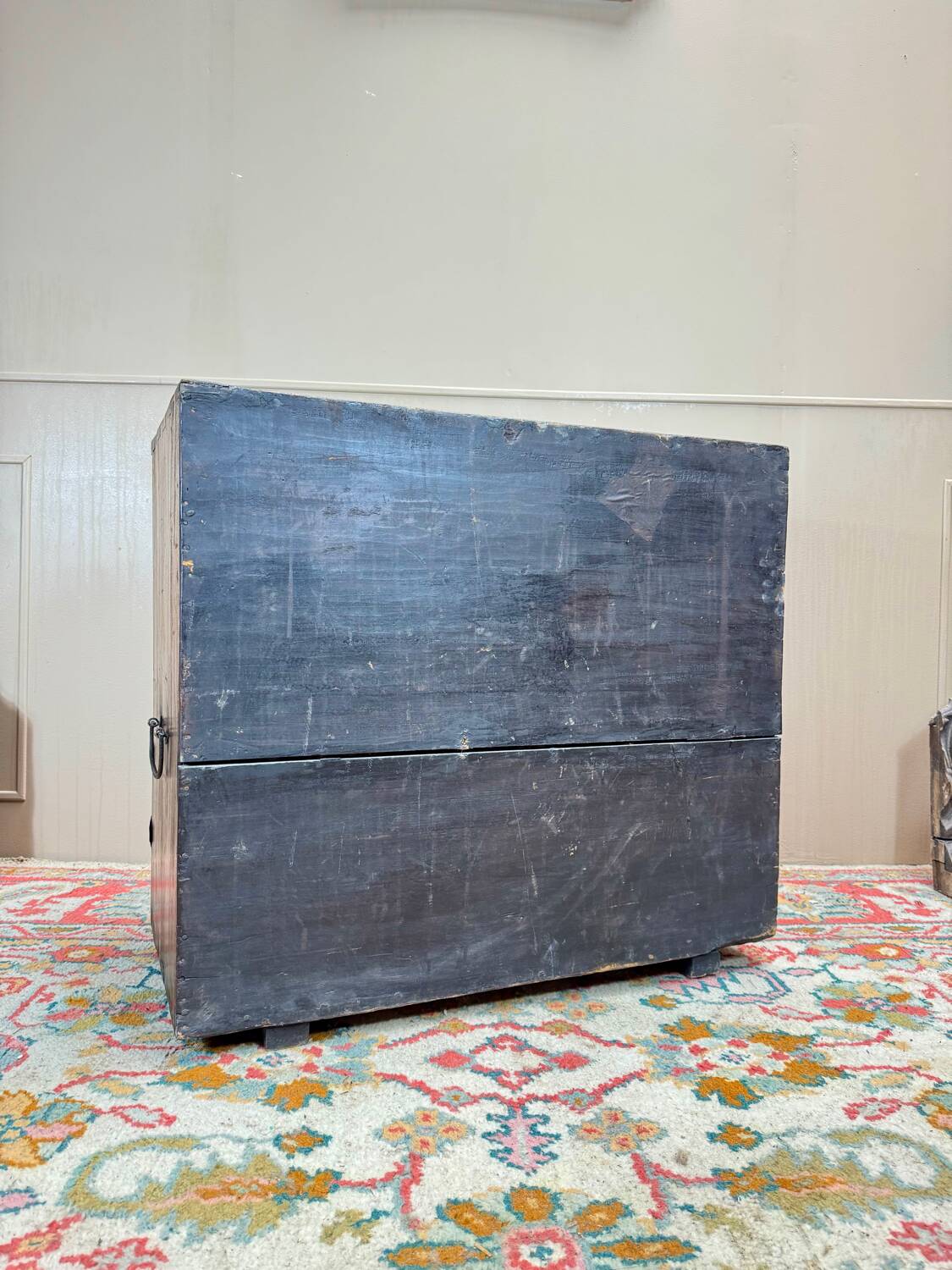 19th Century Korean Wooden and Brass Storage Chest