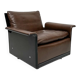 1960s Vintage 620 Leather Lounge Chair by Dieter Rams for Vitsoe