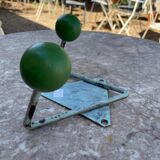 Vintage wooden and metal hook