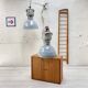 Pair of industrial lamps.