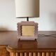 Art deco ceramic table lamp, Andre Fau Boulogne France circa 1940s