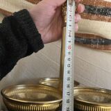 Vintage brass gold aperitif server