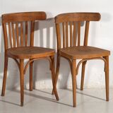 Anciennes chaises de bistro Thonet (c.1920). Ensemble de 6 pièces #4