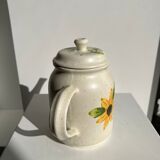 Vintage sunflower teapot Sarreguemines model Farandole H:20cm