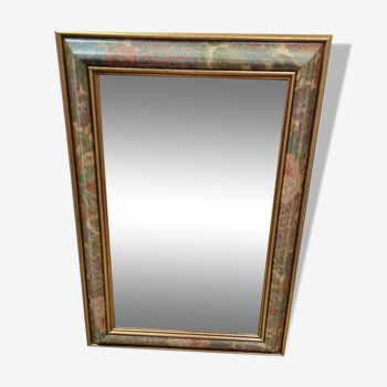 Rectangular wooden mirror 65x45cm