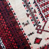 Vintage carpet Afghan Balucch rug 86cm x 129cm 1910s