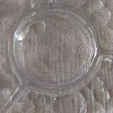 Plat compartimenté en verre, Italie 1980